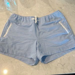 Magellan Outdoors Fish Gear Moisturewick Shorts | Blue White Stripe | NWOT Sz. S